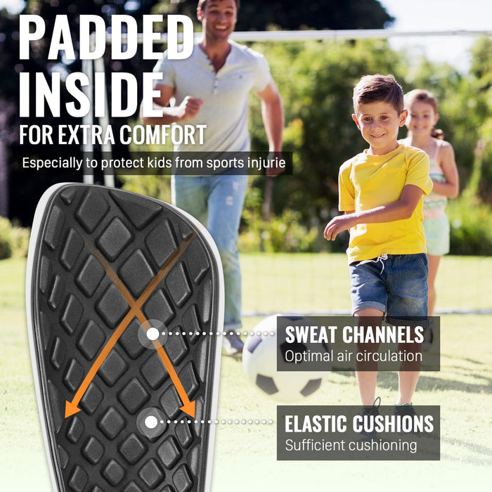 Northdeer Espinilleras de fútbol para niños y adultos