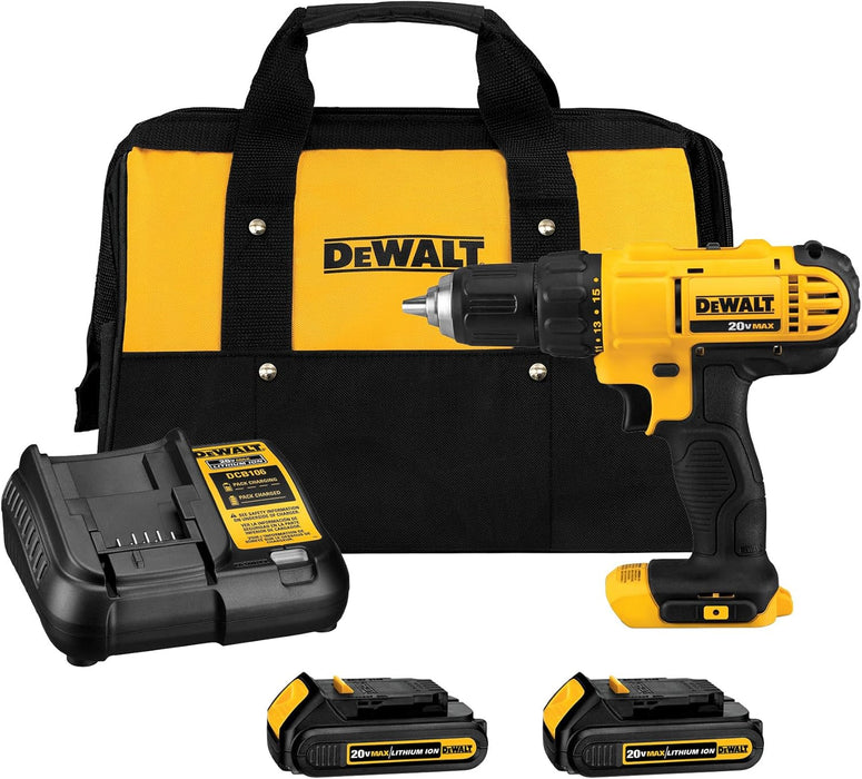 DeWALT DCD771C2 Taladro (Ión de litio) Negro y Amarillo
