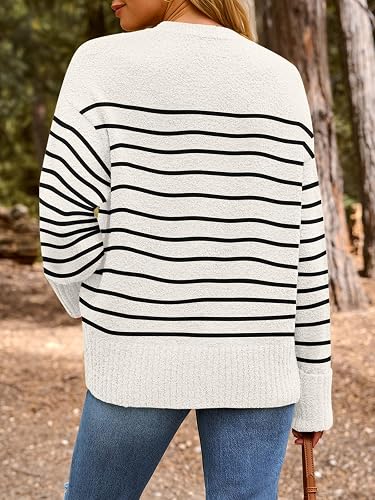 LILLUSORY Suéteres extragrandes para mujer, suéter grueso y cálido tipo jersey.