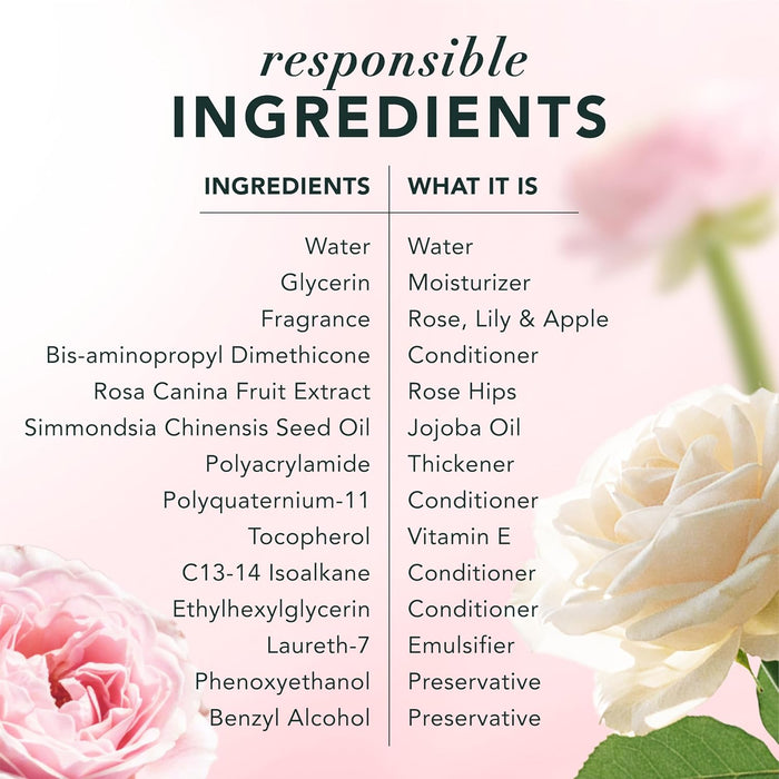 Herbal Essences Fragancia  aroma a rosa para el cabello, 3.2 onzas líquidas, para todo tipo de cabello