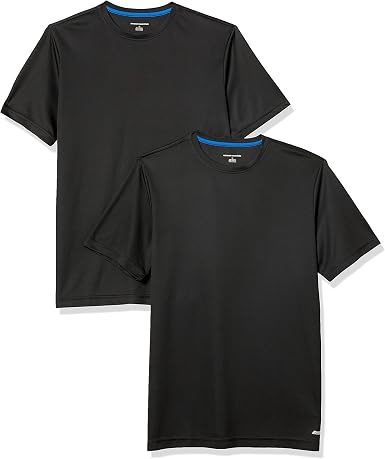 Amazon Essentials 2 Camisetas de entrenamiento Performance Tech para hombre
