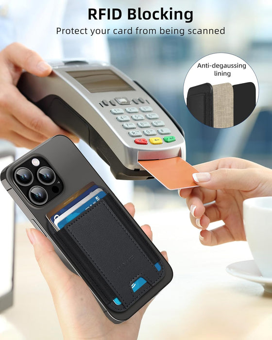 Cartera MagSafe, cartera magnética más fuerte para iPhone 17/16/15/14/13/12, soporte para 7 tarjetas