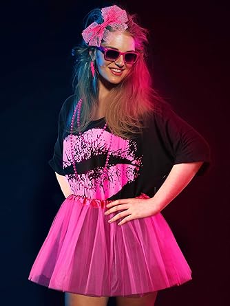 Conjunto de accesorios de disfraz de los años 80 para mujer