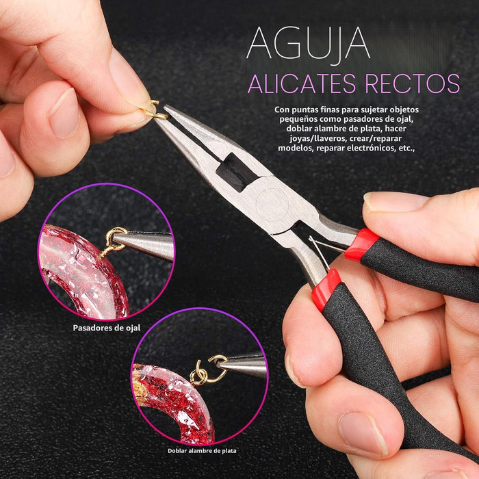LEOBRO 222 piezas kit de suministros para hacer llaveros