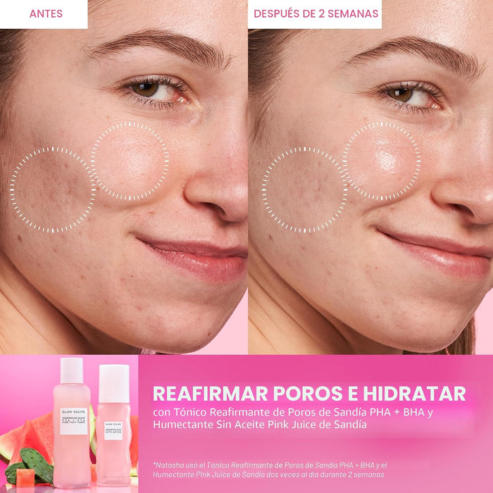Glow Recipe PHA + BHA Tónico Facial - Minimizador de Poros de Cuidado de la Piel