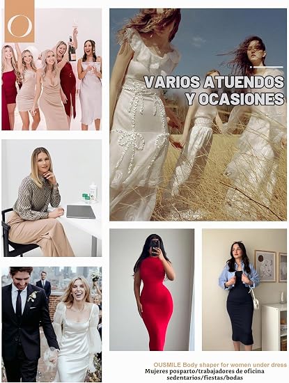 Ousmile Fajas moldeadoras para mujer, con control de abdomen, levantamiento de glúteos