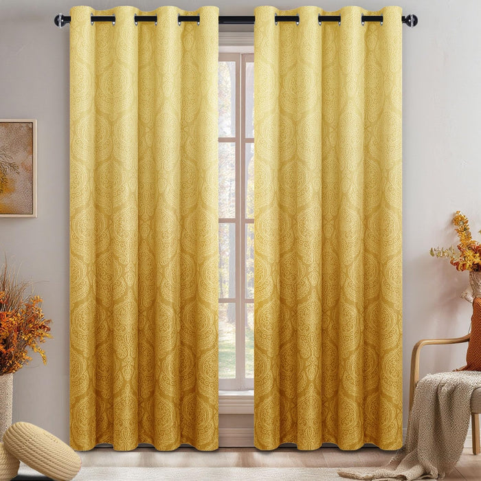 DWCN 1 Par de Cortinas opacas degradadas para dormitorio, 52 x 96 pulgadas