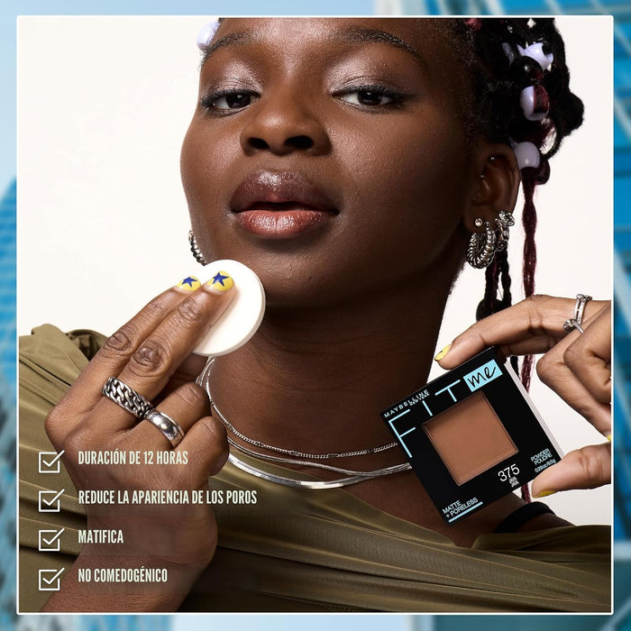 Maybelline Fit Me Matte + Poreless Pressed Face Powder - Polvo compacto para maquillaje