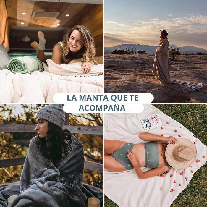 Bare Home - Manta de forro de vellón tamaño matrimonial/queen, ultrasuave y ligera