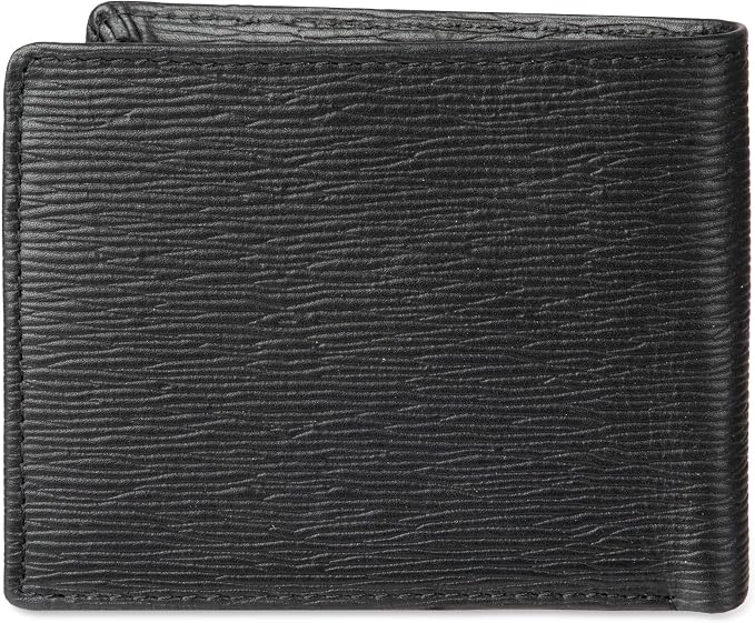 Calvin Klein Cartera minimalista plegable de piel con protección RFID para hombre