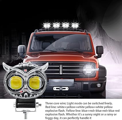 Luces LED para motocicleta Owl - IP67, resistentes al agua