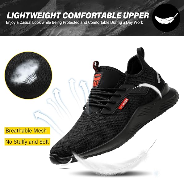 Zapatos de punta de acero impermeables para hombres y mujeres