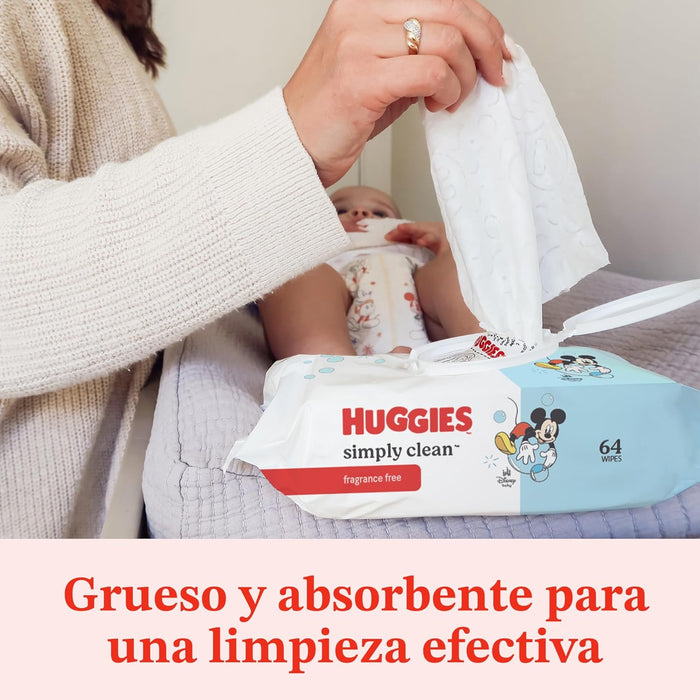 HUGGIES Huggies simplemente limpie las toallitas de bebés sin perfume