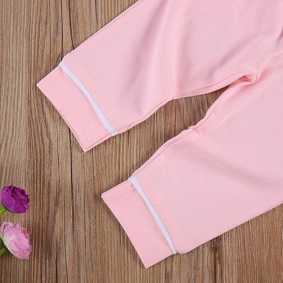 Conjunto de pijama con botones para niñas pequeños