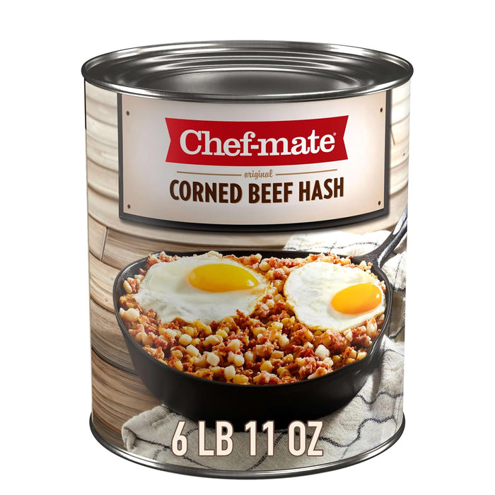 Picadillo de carne en conserva Chef-mate, alimentos enlatados y carne enlatada, 6 lb 11ocz