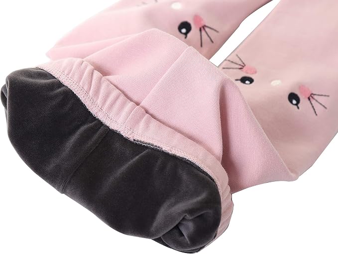 IRELIA - Pantalones de invierno con forro de tela polar de algodón para niña