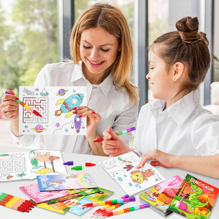 BenLouis 24 Mini Libros para Colorear Recuerdos de Fiesta a Granel para Niños de 4-8