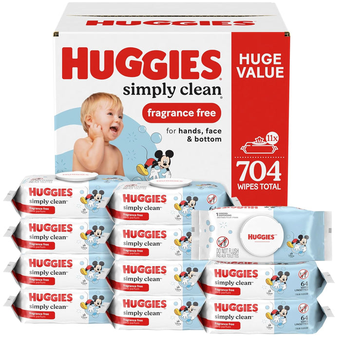 HUGGIES Huggies simplemente limpie las toallitas de bebés sin perfume