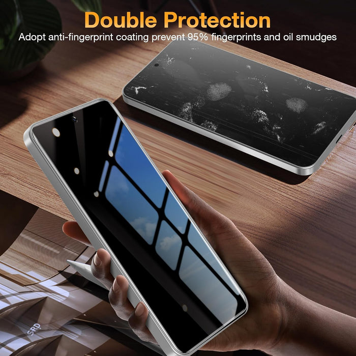 Paquete de 2+2 protectores de pantalla de privacidad para Samsung Galaxy A56 y protector de lente de cámara