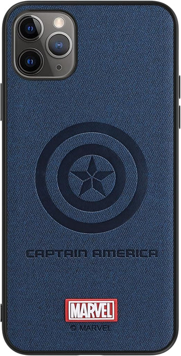 Funda para iPhone 15 Pro Max, funda de piel con personaje de superhéroe, azul