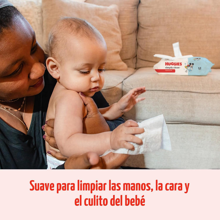HUGGIES Huggies simplemente limpie las toallitas de bebés sin perfume