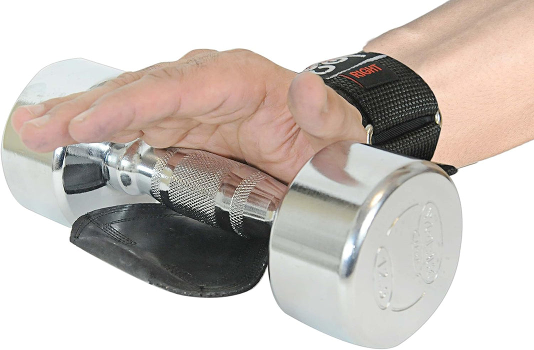 Guantes de levantamiento de pesas Cobra Grips con muñequeras acolchadas de neopreno ajustables
