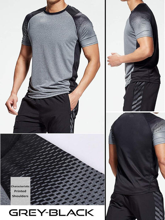 Camisetas de manga corta con cuello redondo Liberty Imports  para hombre (pack de 5)