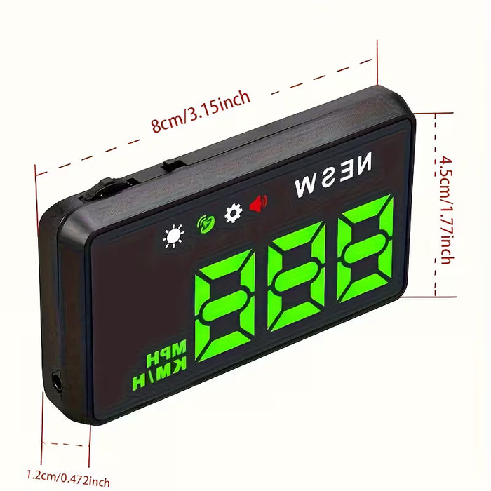 1pc, Pantalla de Visualización para Coches, Velocímetro MPH, Pantalla de Velocímetro para Coche