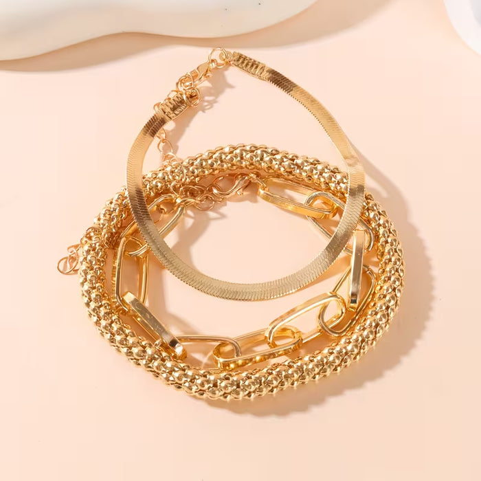 Conjunto de tres pulseras para mujeres