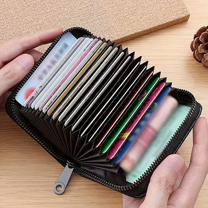 Billetera para hombre con compartimento con cremallera, para organizar y proteger tus esenciales