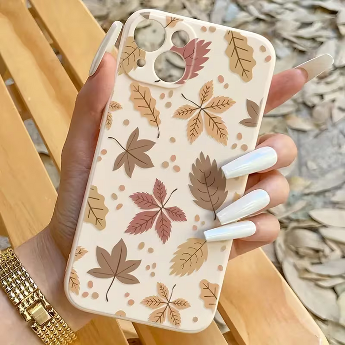 Funda para Teléfono  con un Patrón de Hojas de Otoño, para Iphone XR