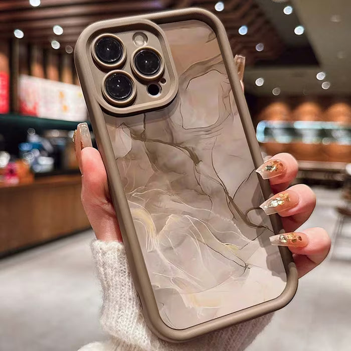Funda con textura de mármol, apta para iPhone 11 Pro Max