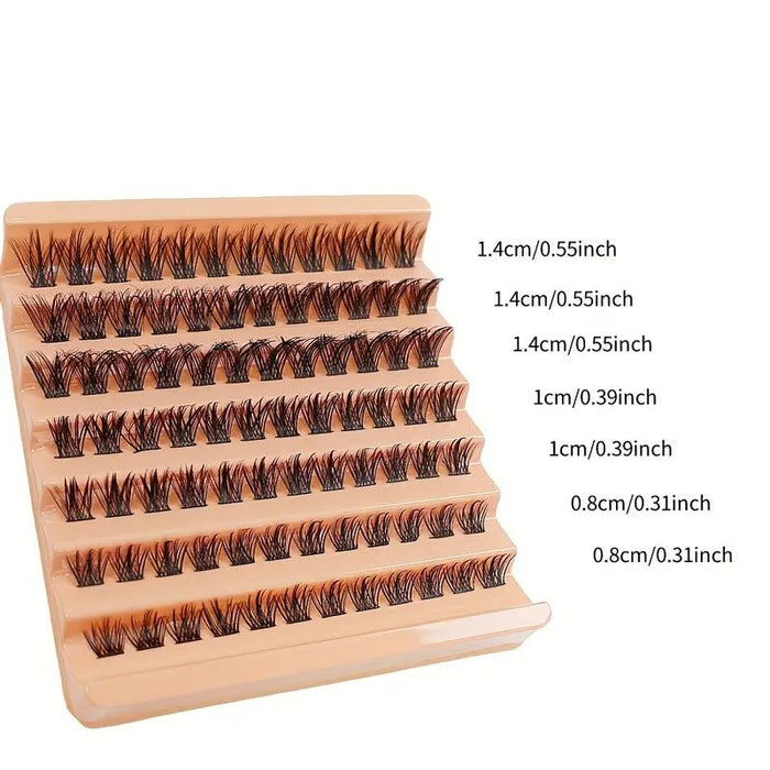 84 racimos pestañas falsas esbeltas 8 a 16mm - Quierox - Tienda Online