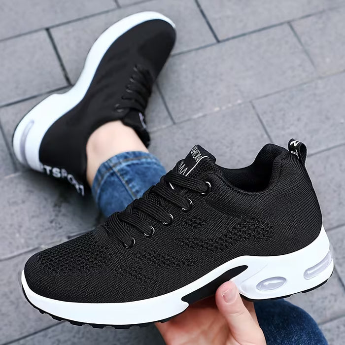 Zapatillas Deportivas Casuales para Mujer, Ligeras Transpirables con Cordones