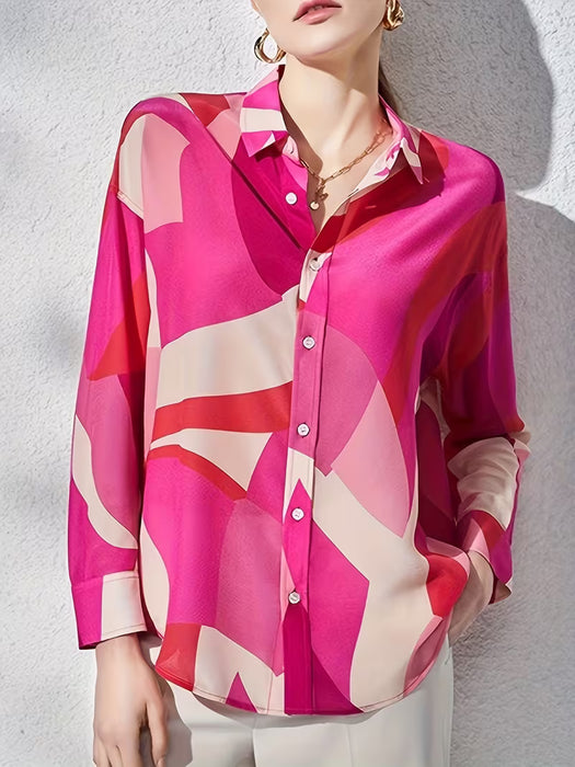 Camisa de viaje chic y elegante estilo europeo y americano para mujer