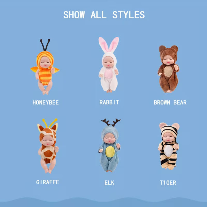 6pcs muñecas Bebé, Muñecas de Hadas Estilo Jungla