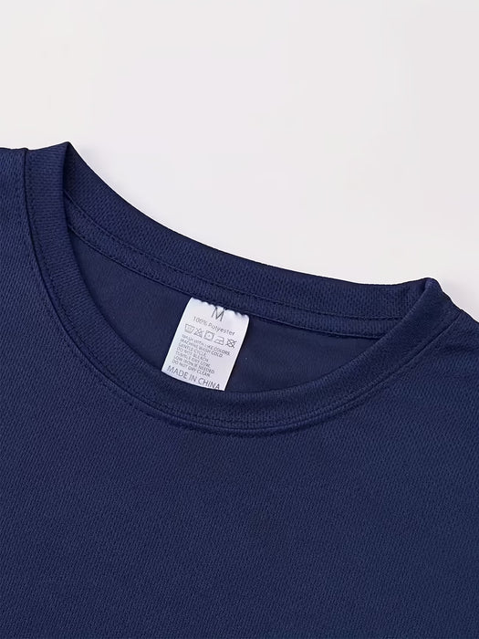 Camiseta para hombre con estampado de texto en inglés "FUTURE" de manga corta y cuello redondo