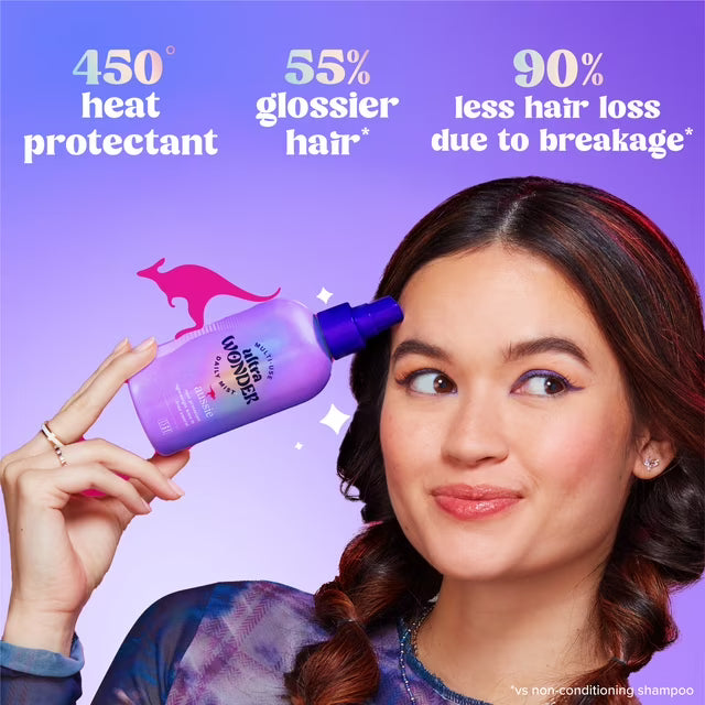 Spray desenredante multiusos Aussie Ultra Wonder Daily Mist, protector térmico 225 ml