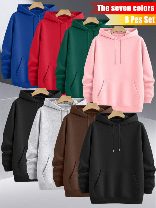 Conjunto de 4 sudaderas con capucha unisex en colores mixtos