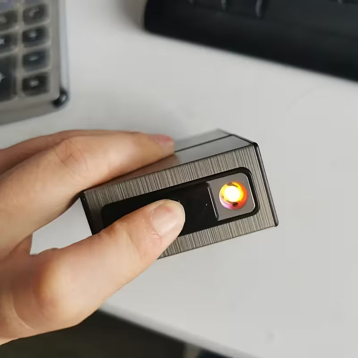 Un encendedor 2 en 1 recargable por USB diseñado para hombres