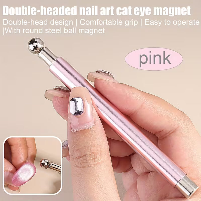 1pc Set de Herramientas de Manicura Multifuncional con Lápiz Magnético para Ojos de Gato