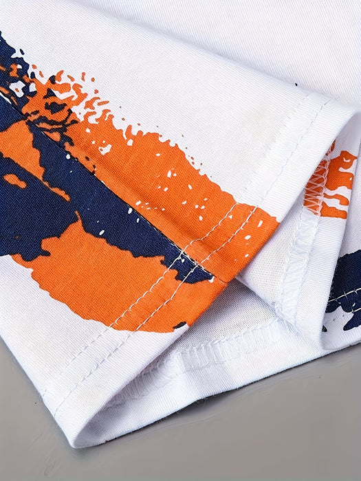 Conjunto de Camiseta y Shorts Casuales Estampados para Niños