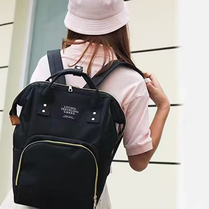 Mochila Grande para Mamá de Gran Capacidad con Correas Ajustables y Múltiples Compartimentos