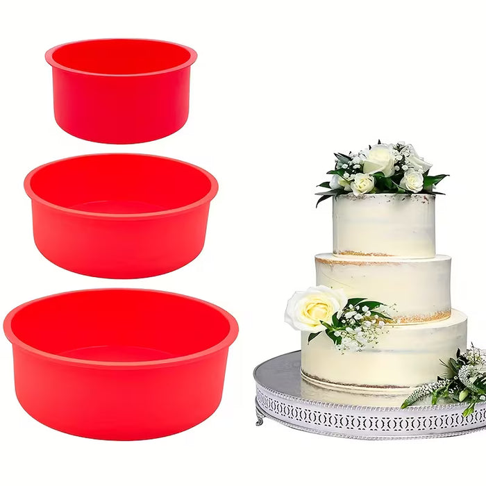 SHEIN Forma de Silicona para Pasteles Redonda Multi Tamaño 4 INCH