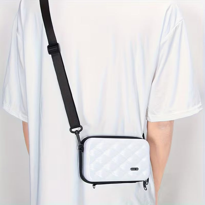 Mini Bolso de Cuerpo para Hombre con Forma de Diamante, 7 Pulgadas