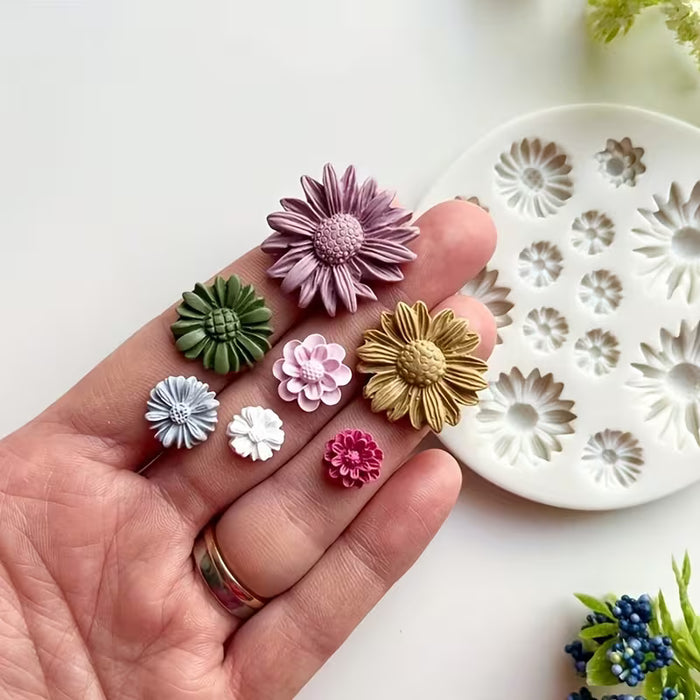 1 Molde de Silicona para Flores, Molde para Arcilla Polimérica