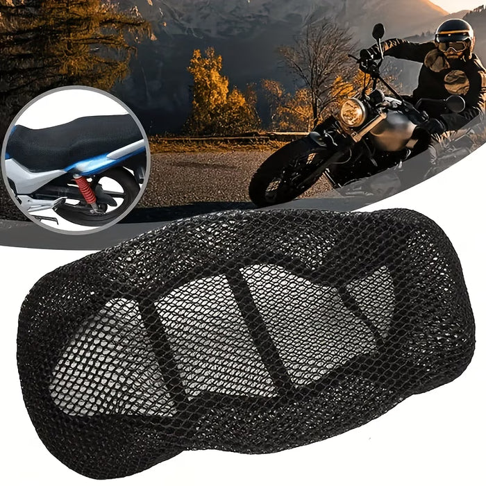 Funda de cojín de asiento modificado para motocicleta, almohadilla protectora de malla