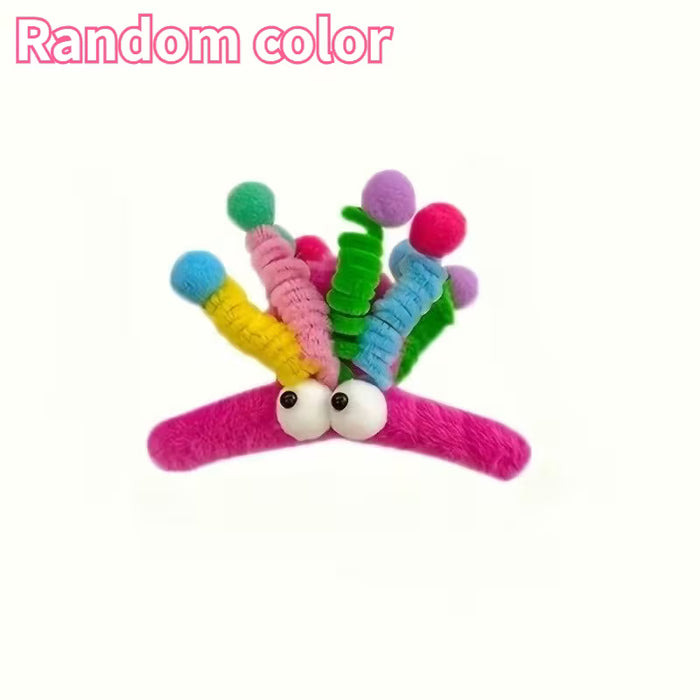 1pc Exquisito y Adorable Pasadore de Peluche Divertidos, Pasadores de Peluche Suave