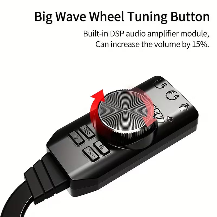 Amplificador de Altavoces de Juegos Externo con Control de Volumen