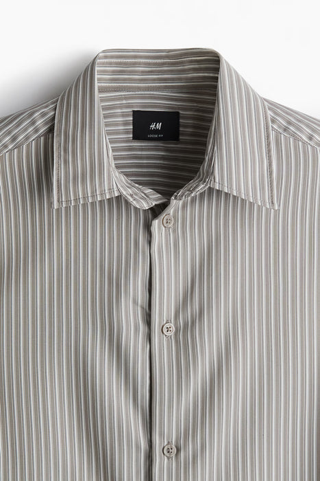 H&M Camisa de corte holgado a rayas